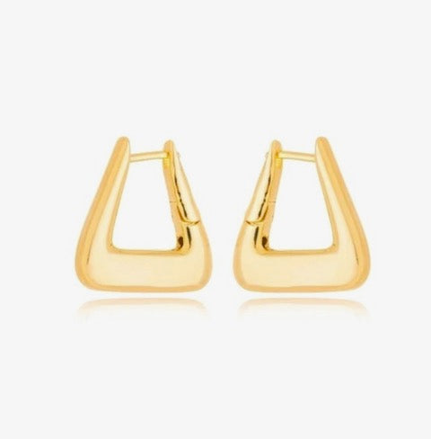 Triangular Hoop Earrings