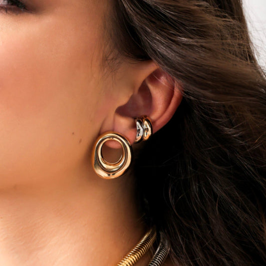 Ella Organic Oval Earrings