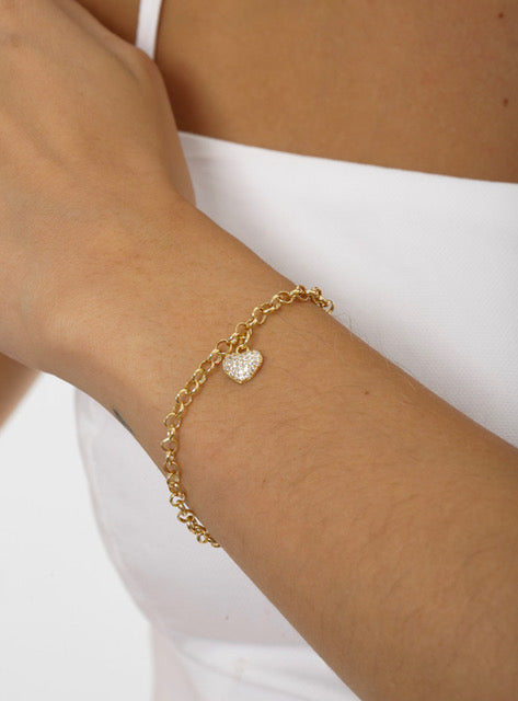 Heart Link Bracelet