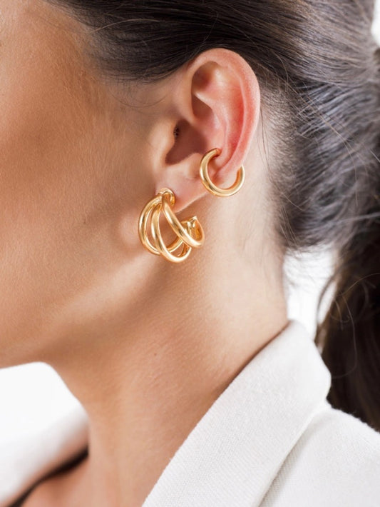 Triple Hoops Earrings